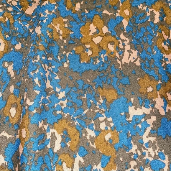 PrAna MEDIUM Puffect skirt midi floral brown blue - Picture 4 of 7